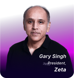 Image of Gary Singh, President at Zeta and the host of the webinar on modern card program evolution.