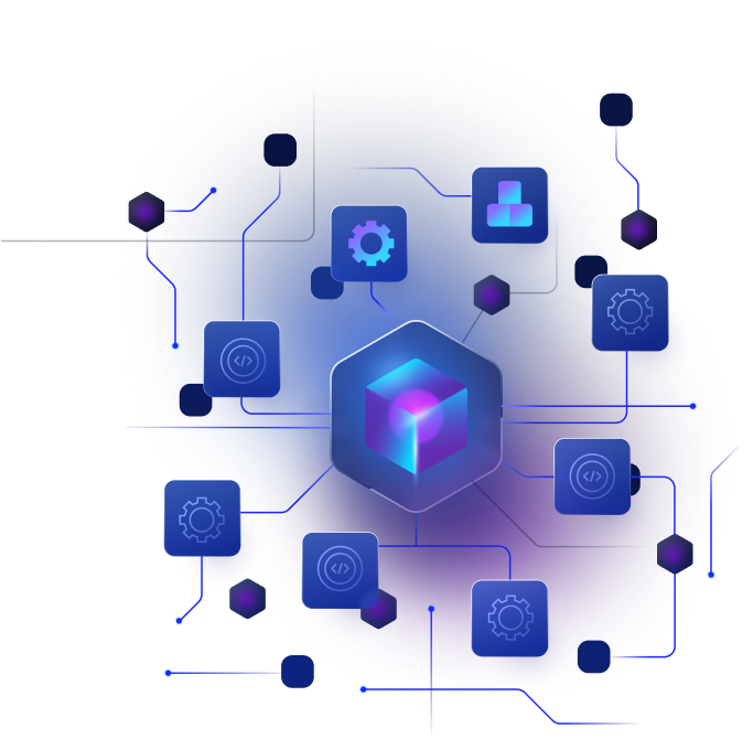 A image illustrating the interconnectedness of technology and data, representing Zeta Tachyon's API-first and event-driven approach to card processing.