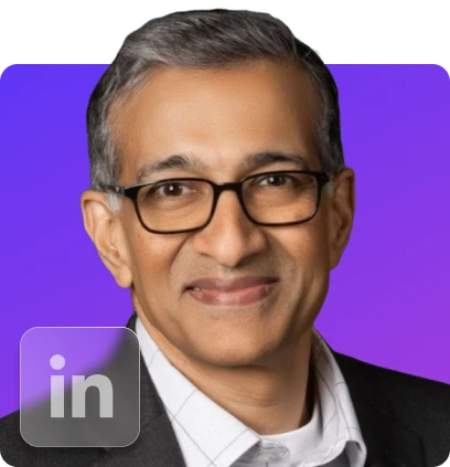 A profile picture of Prakash Natarajan, Managing Director, SRM Consulting, who will be leading the Zeta's Card Strategy Accelerator consulting session at Money2020 USA 2024.